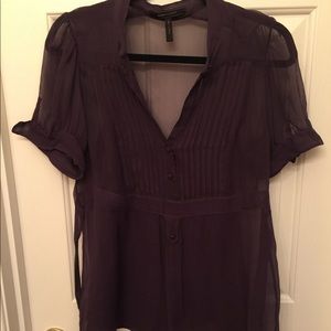 BCBG Eggplant Blouse